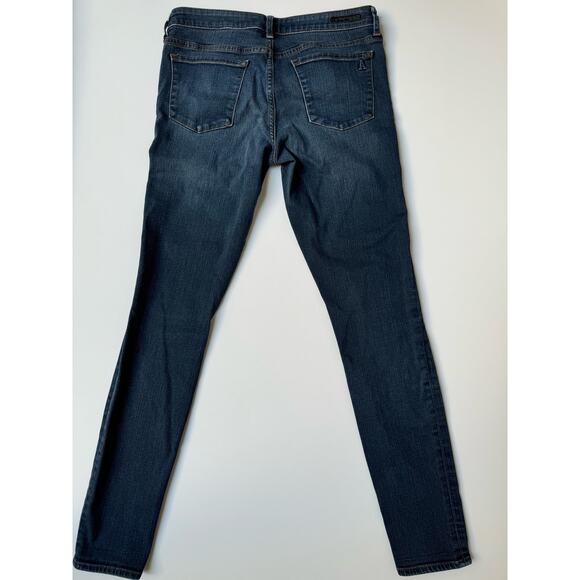Articles of Society Full Ankle Length Mya Dark Washed Blue Denim Skinny Jeans - Picture 6 of 10